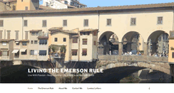 Desktop Screenshot of livingtheemersonrule.com